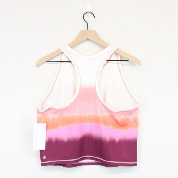 Athleta Shanti Printed Crop Tank Sea Spray Vintage Plum Size 1X NWT - Picture 7 of 8